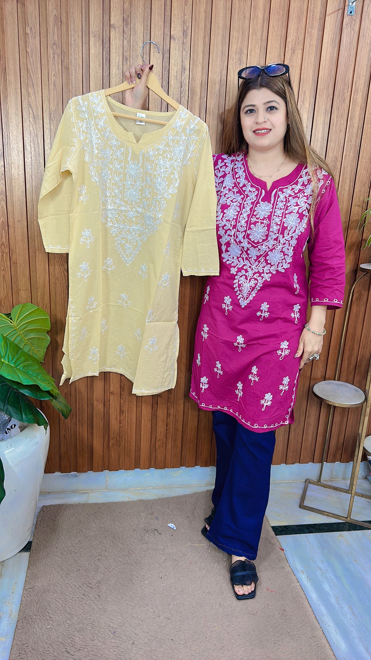 Lakhnavi Cotton Short Kurti