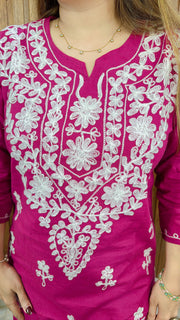 Lakhnavi Cotton Short Kurti