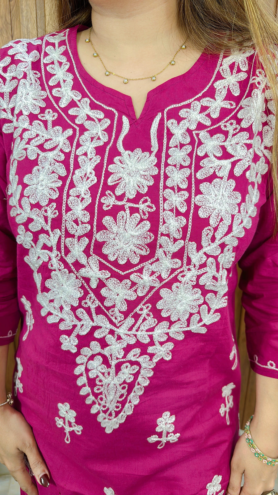 Lakhnavi Cotton Short Kurti