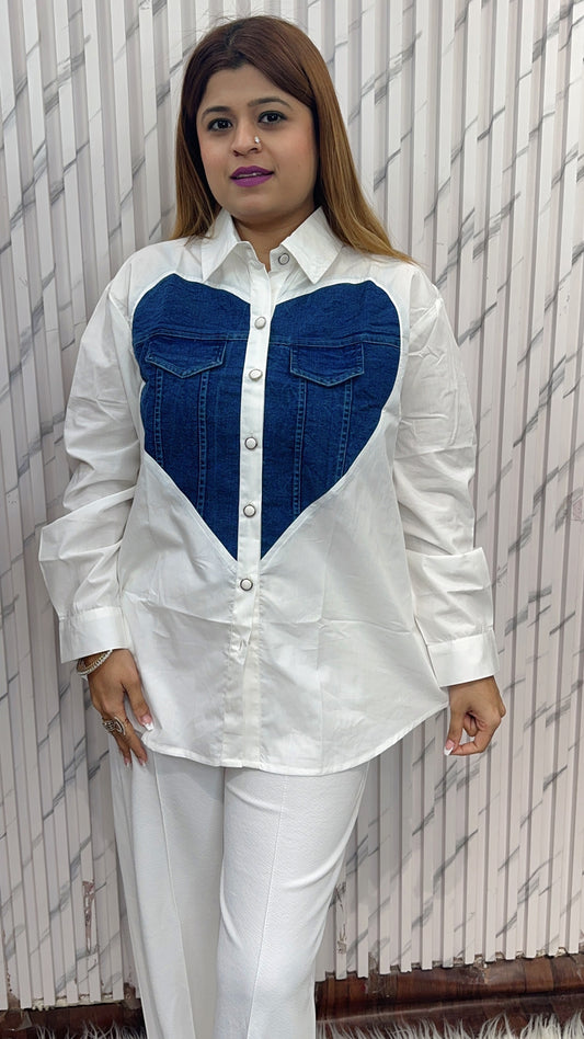 Denim Heart Shirts