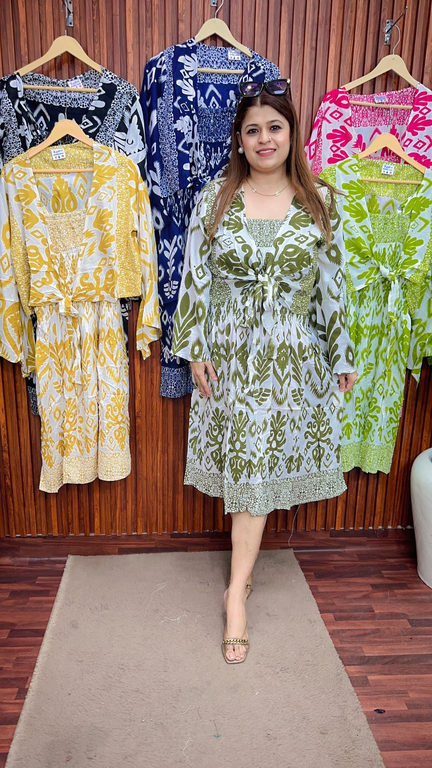 Smokey dress with shrug