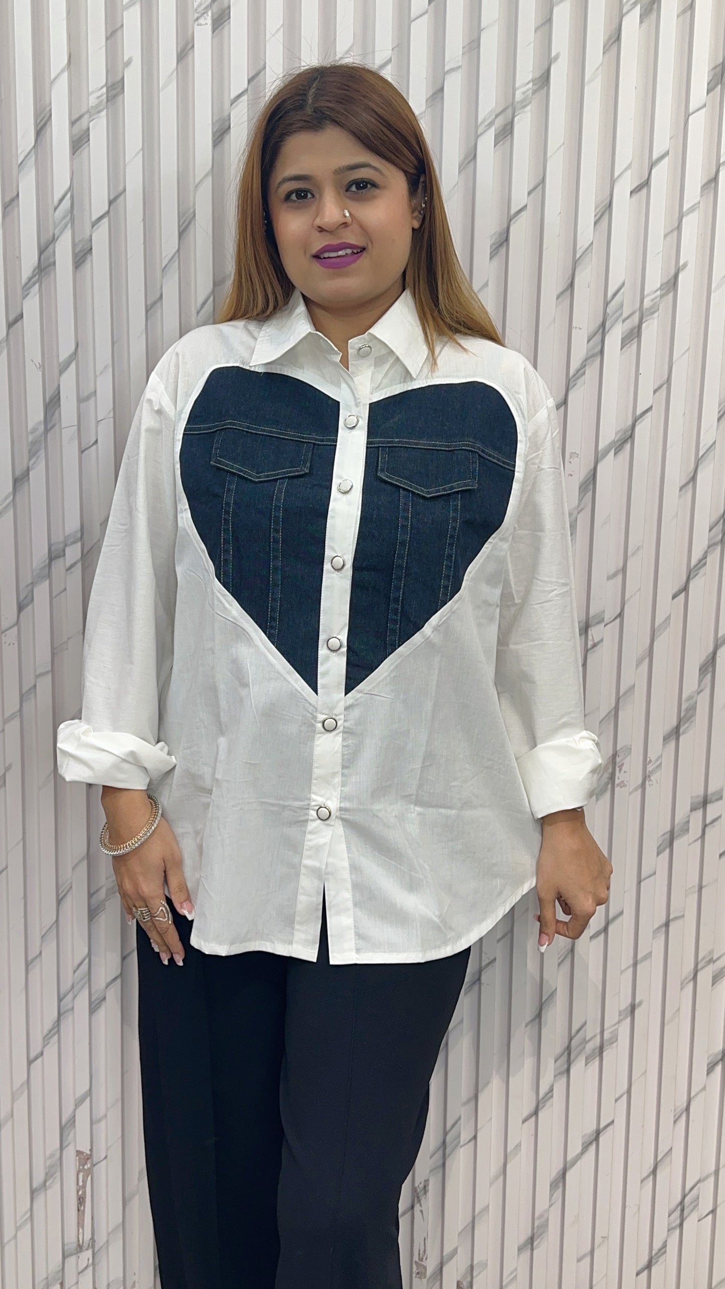 Denim Heart Shirts