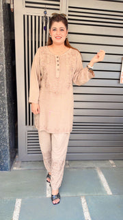 Sequence Marble Cotton Coord Set