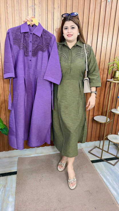 Cotton linen Dress