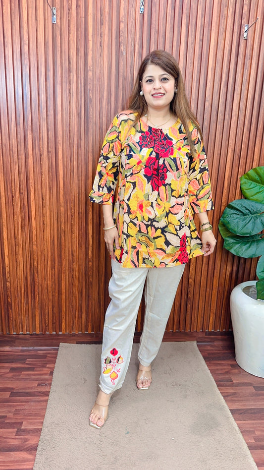 Premium mul cotton coord set