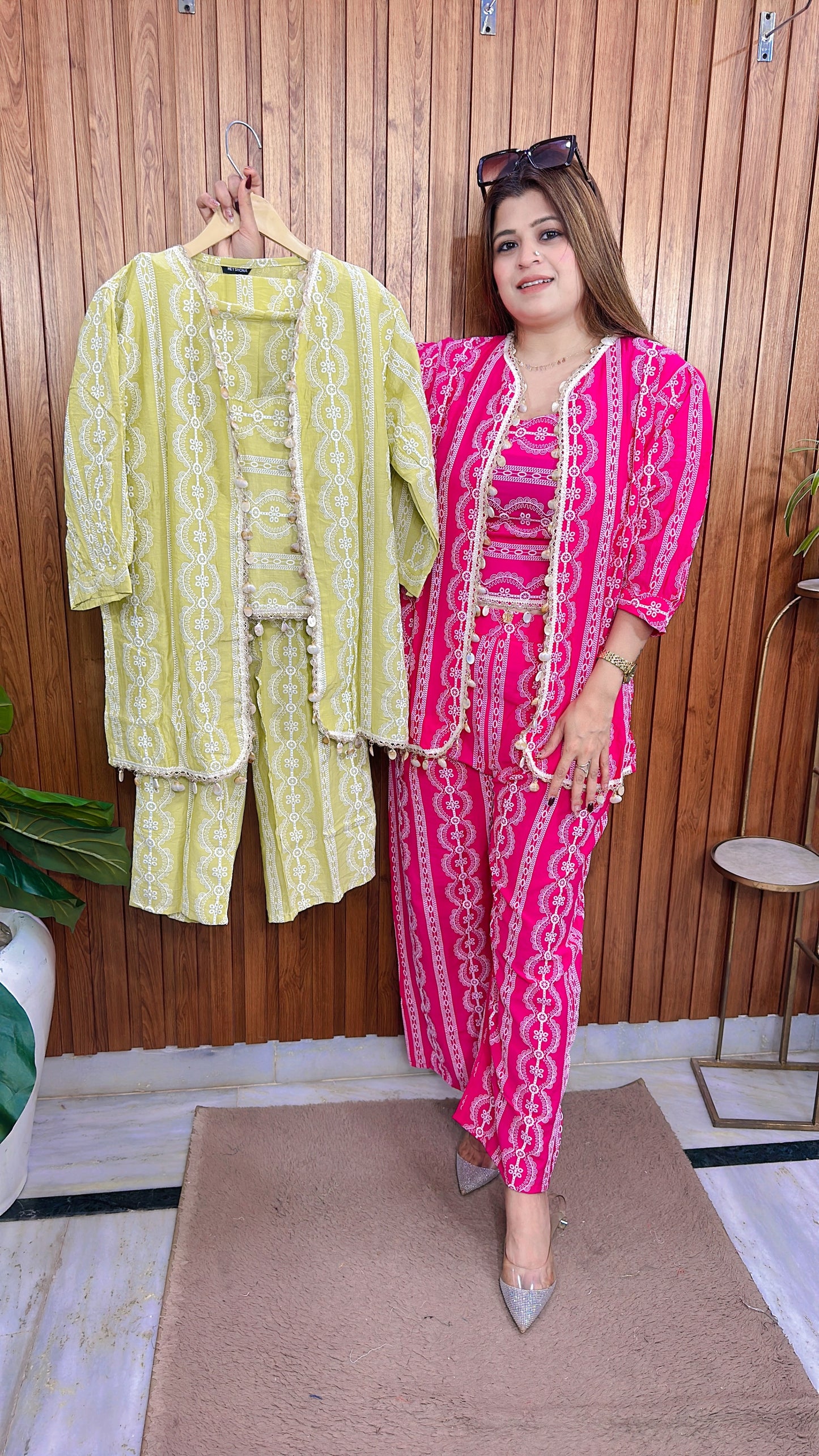 Boho shell Three Piece Coord set