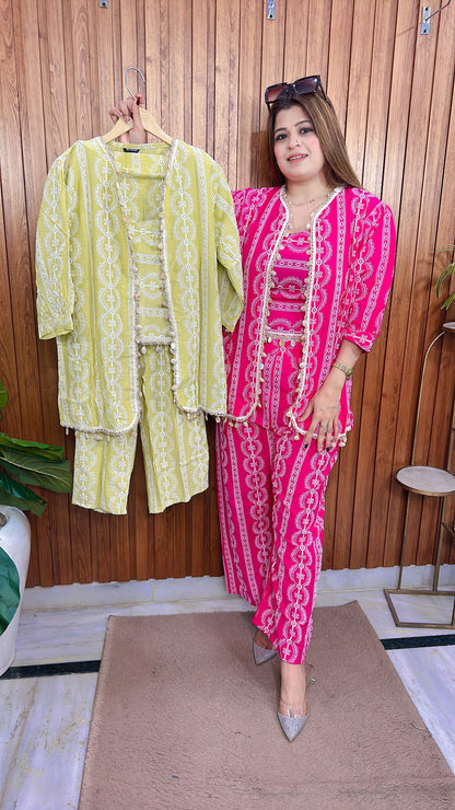 Boho shell Three Piece Coord set