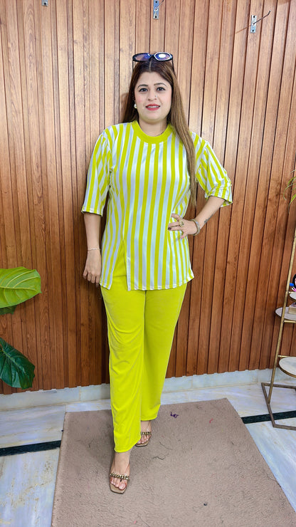 Stripes Lycra Coord set