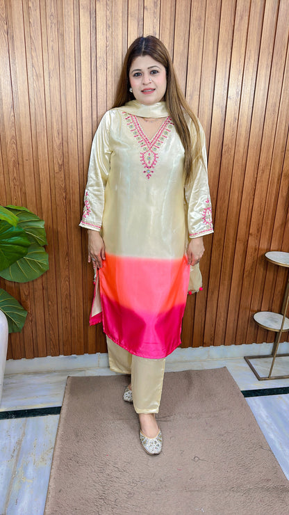 Manya Ombre Three Piece Suit