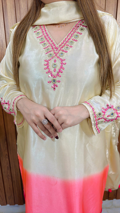 Manya Ombre Three Piece Suit