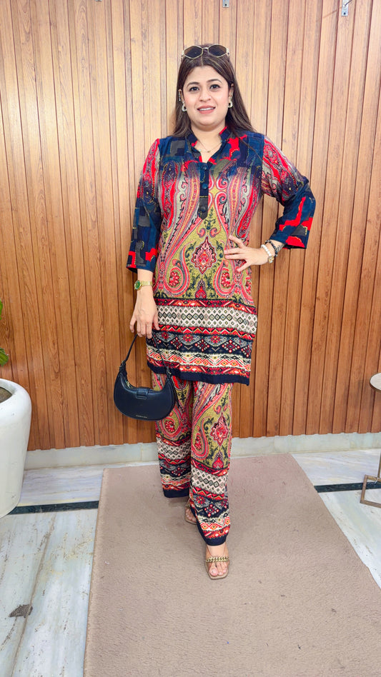 Paisley Print Cotton Coord set