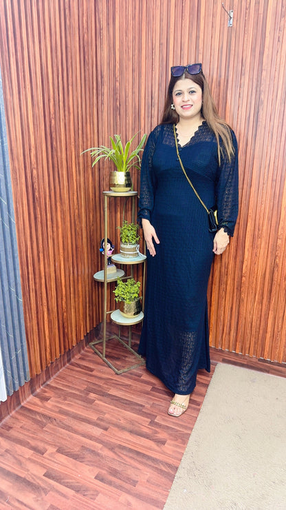Fish cut Net Imported Dress