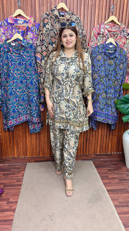 China silk coord set