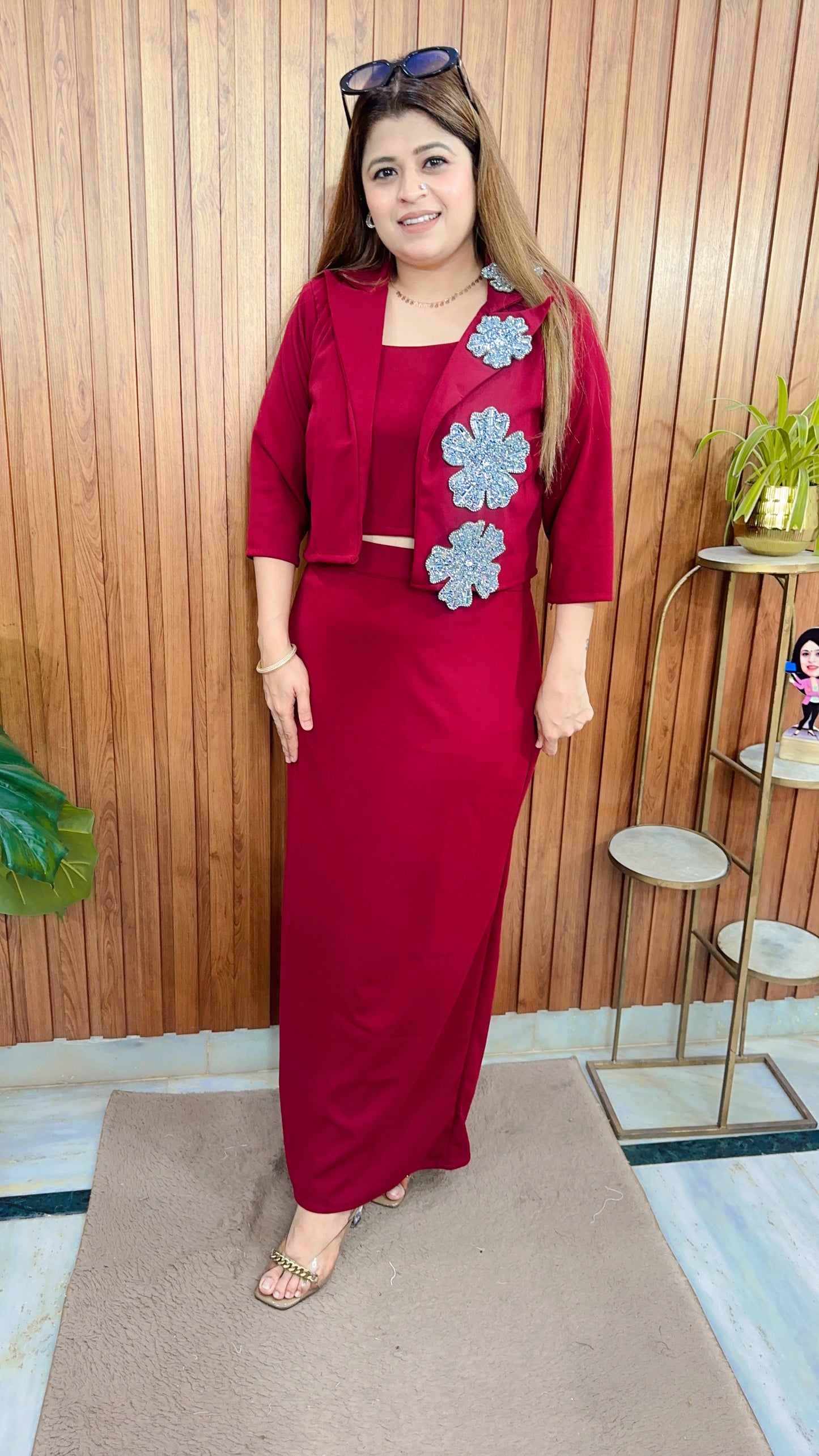 Premium Imported Lycra Skirt  Set