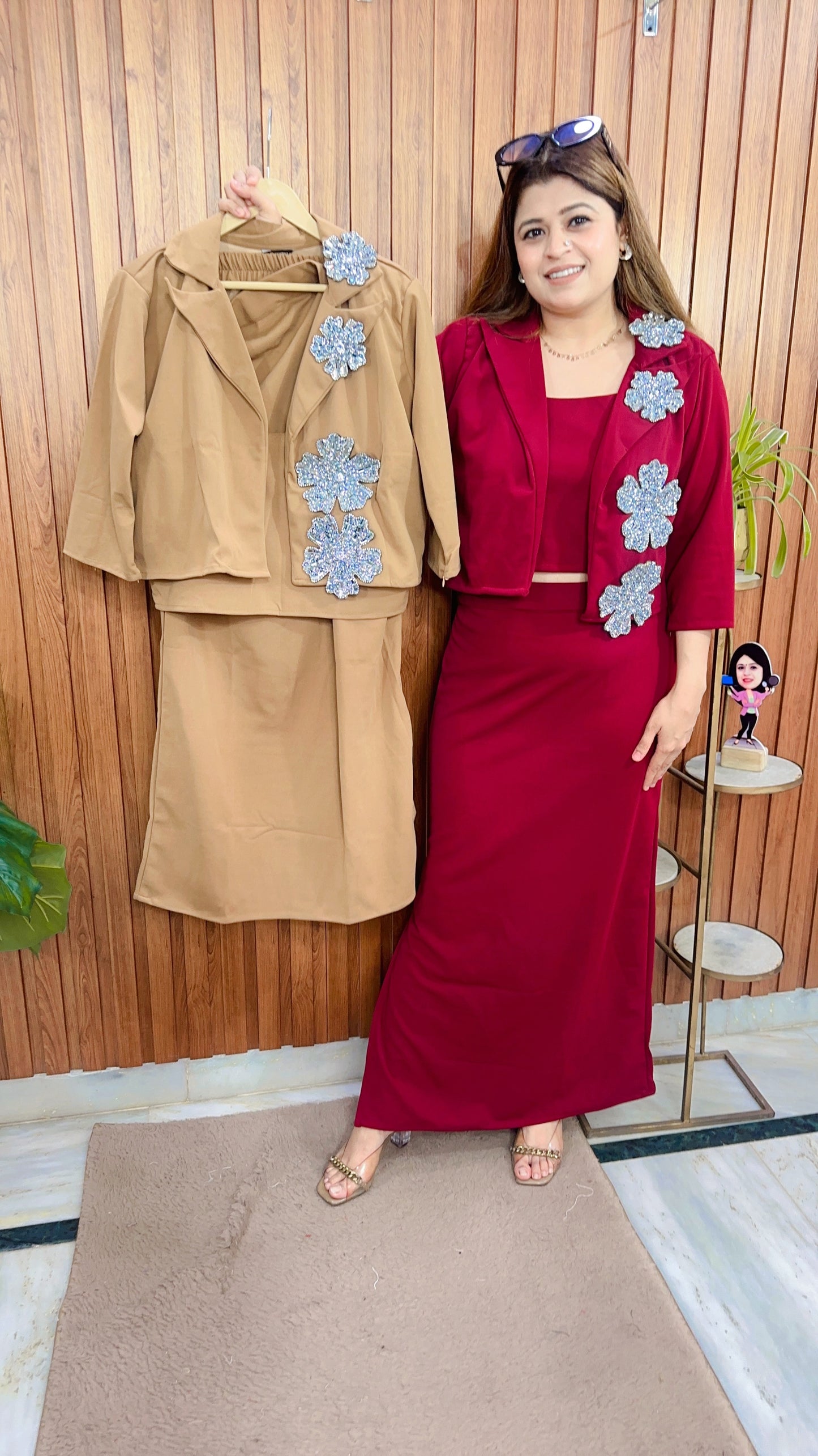 Premium Imported Lycra Skirt  Set