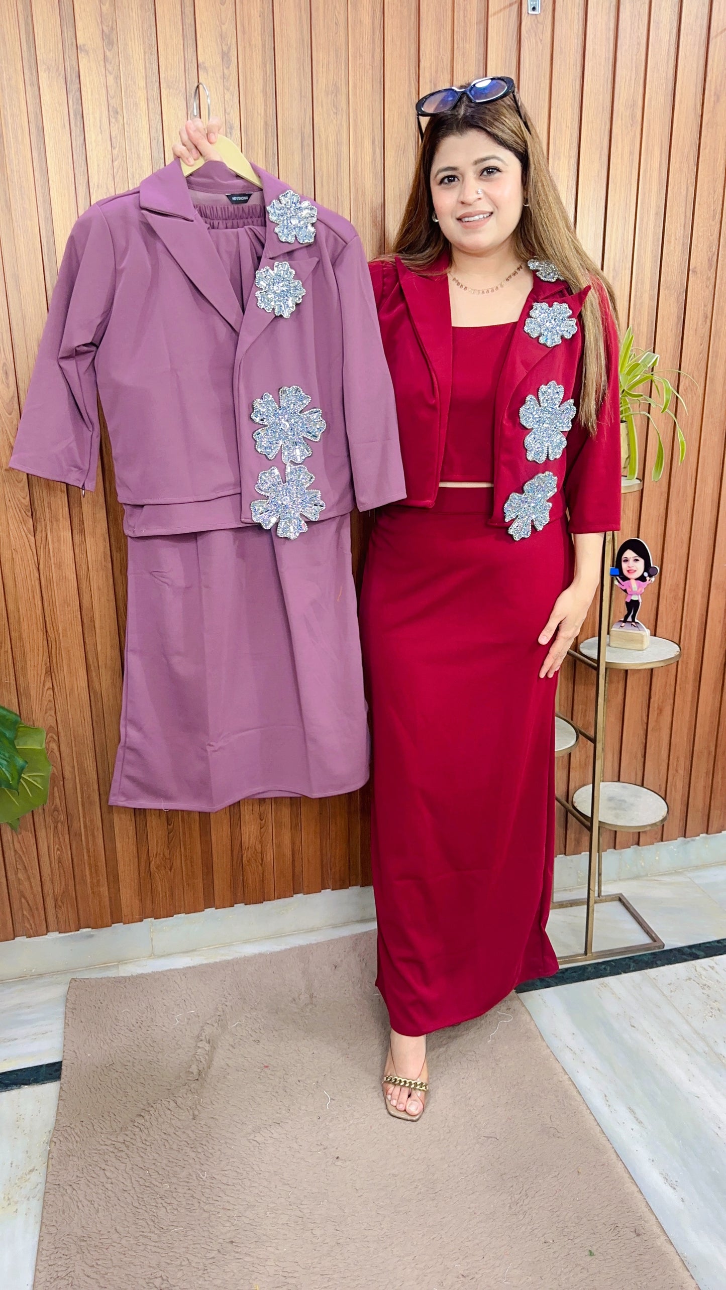 Premium Imported Lycra Skirt  Set