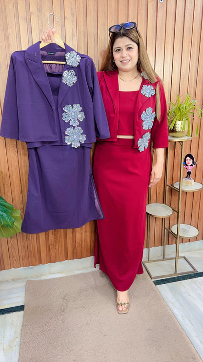 Premium Imported Lycra Skirt  Set