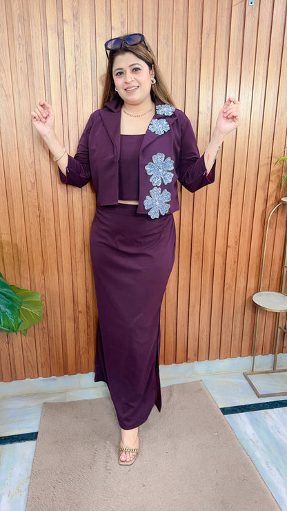 Premium Imported Lycra Skirt  Set