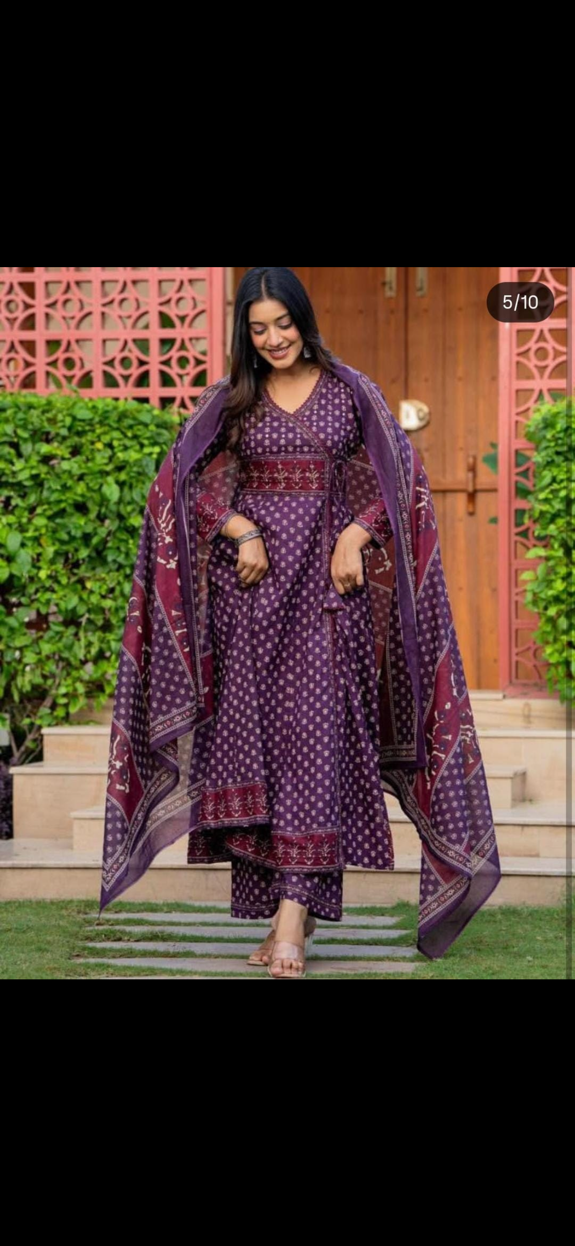 Mehar Pure Cotton Anarkali Suit