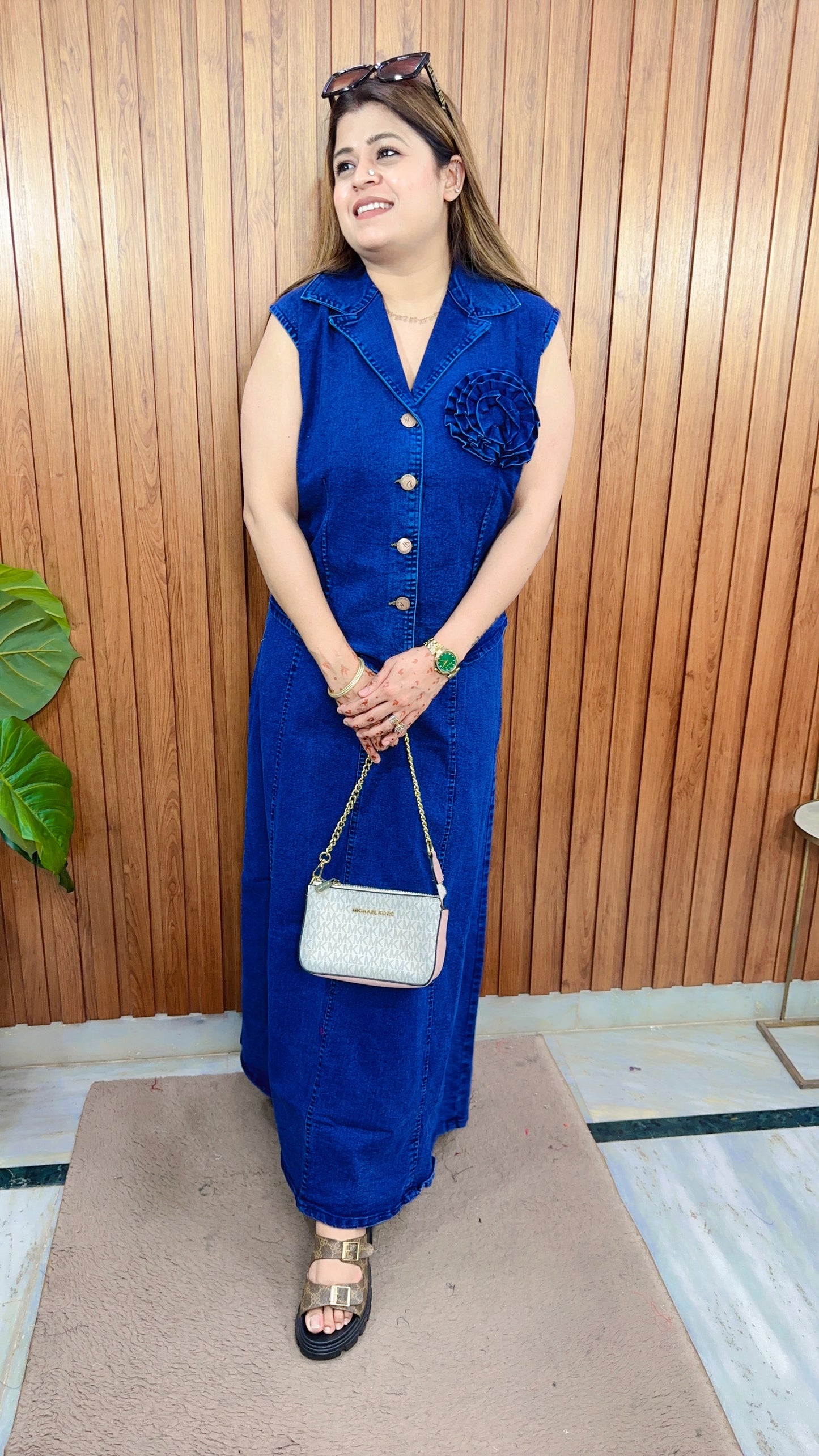 Reva Denim Two Piece Skirt Set