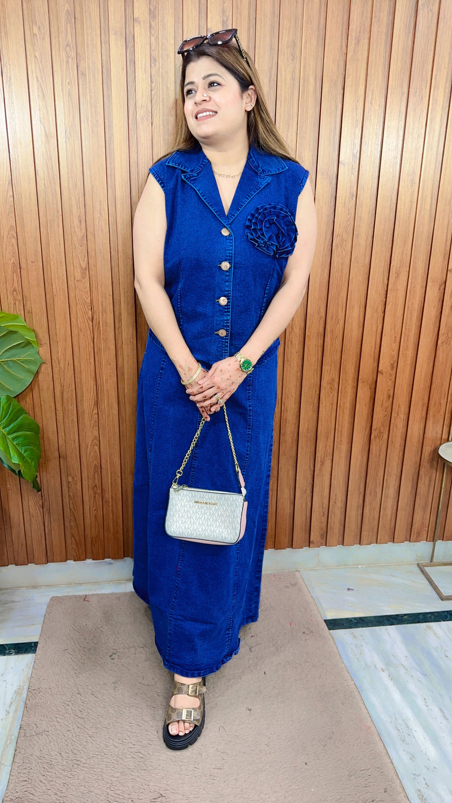 Reva Denim Two Piece Skirt Set