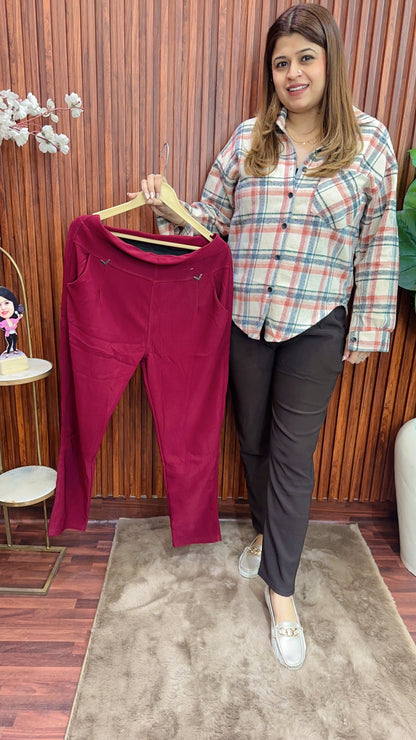 Warm Fleece jegging with pockets