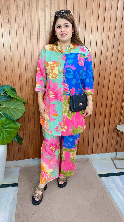 Digital Print Cotton Coord set