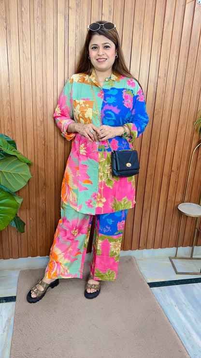 Digital Print Cotton Coord set