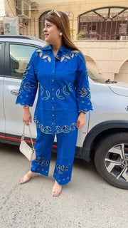 Applique Work Denim Coord set