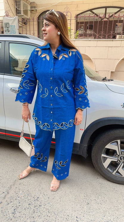 Applique Work Denim Coord set