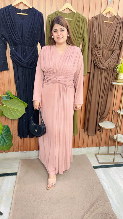 Abira Long Dress With Belt