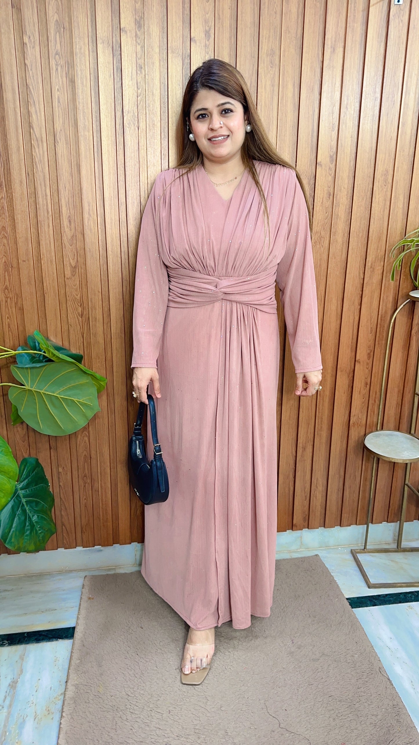 Abira Long Dress With Belt