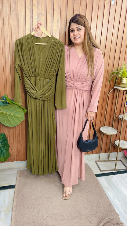 Abira Long Dress With Belt