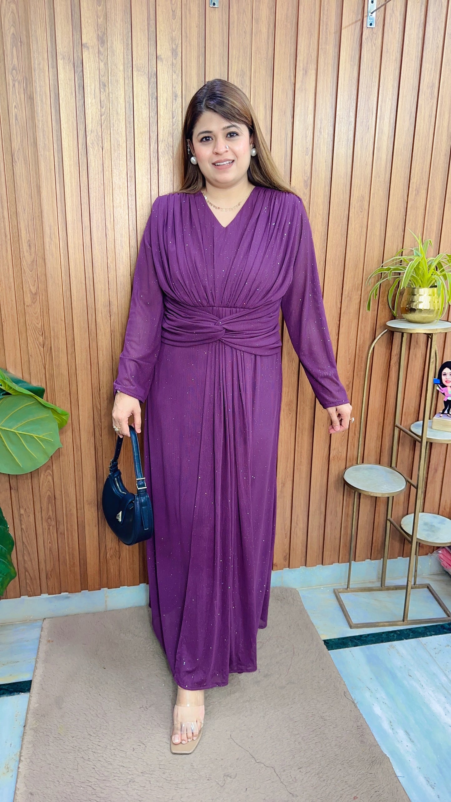 Abira Long Dress With Belt