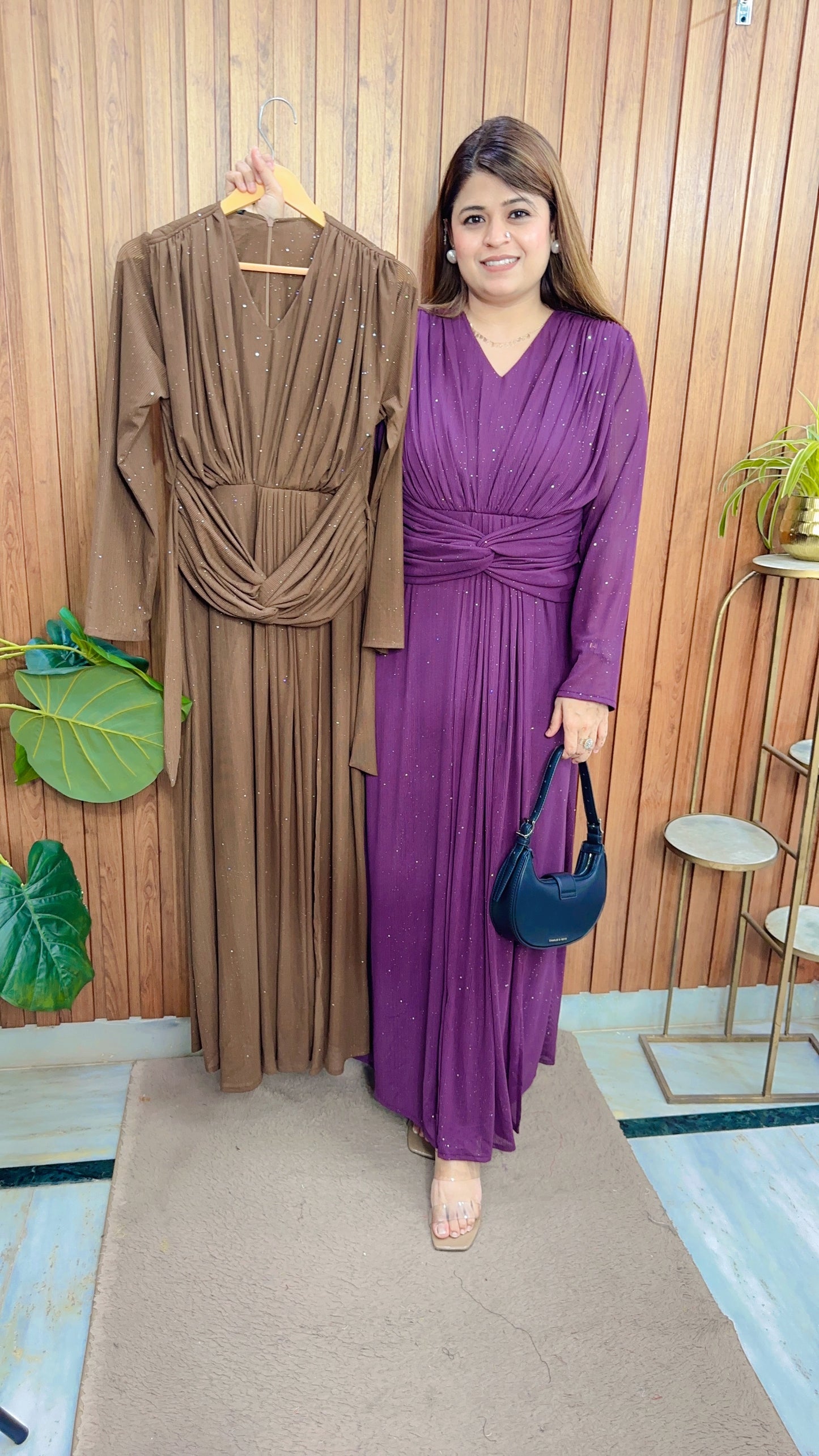 Abira Long Dress With Belt