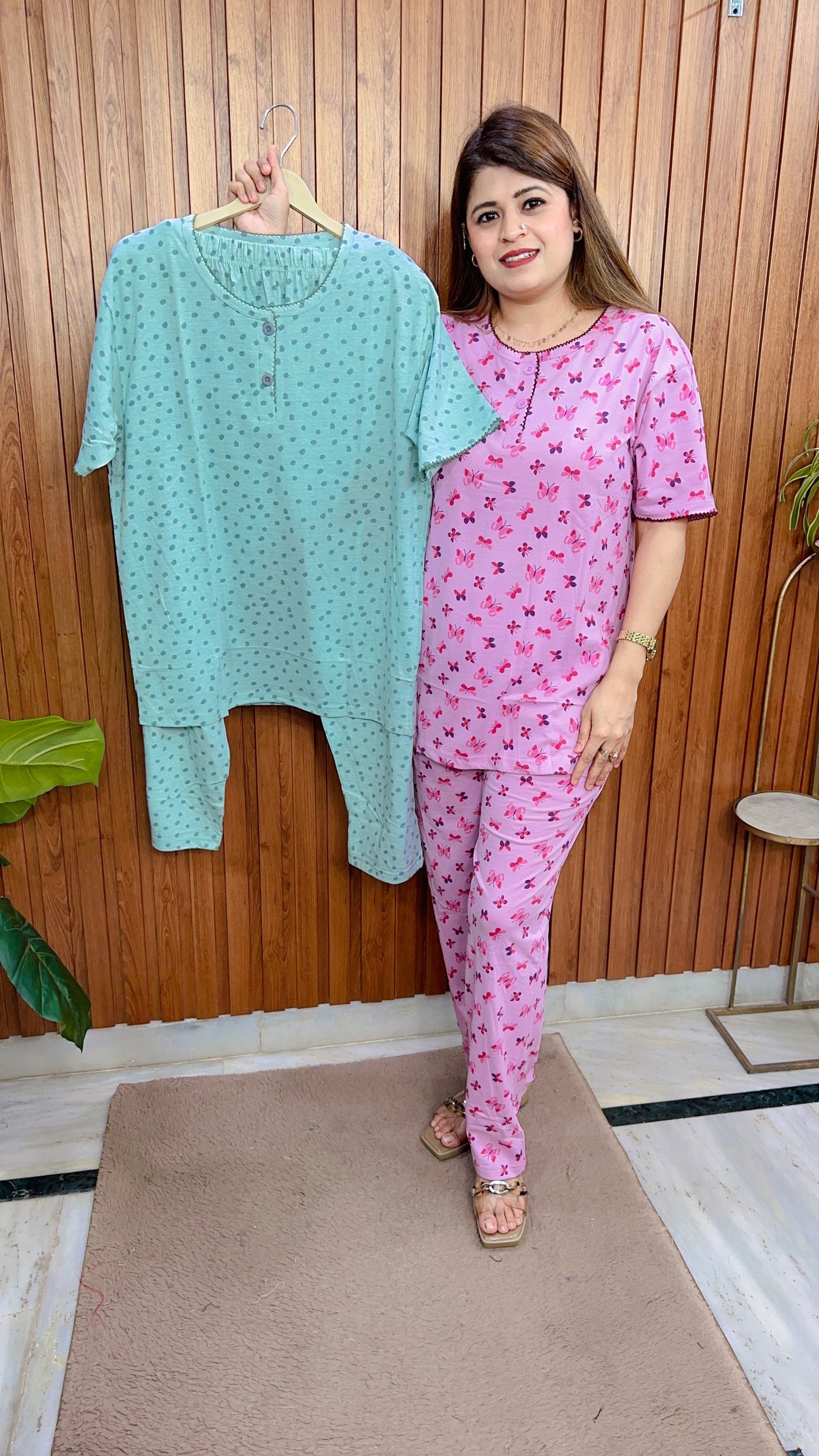 Hosiery Printed Night suit