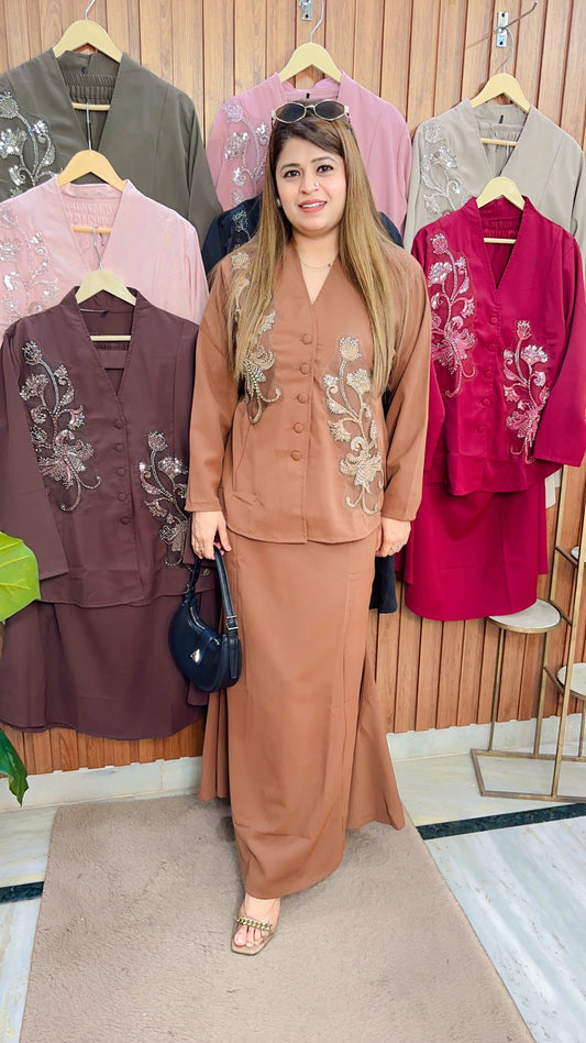 Sahika Fish cut Skirt Two Piece Set