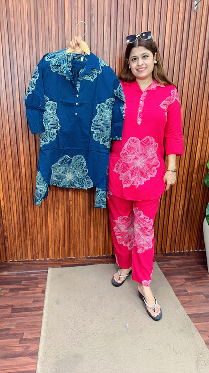 Block print cotton Coord set