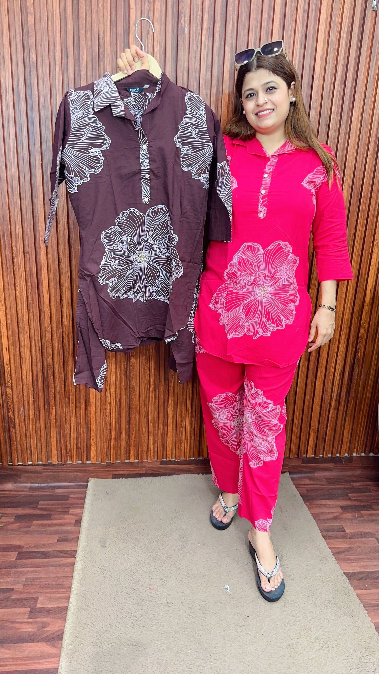 Block print cotton Coord set