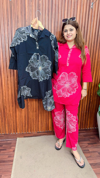 Block print cotton Coord set