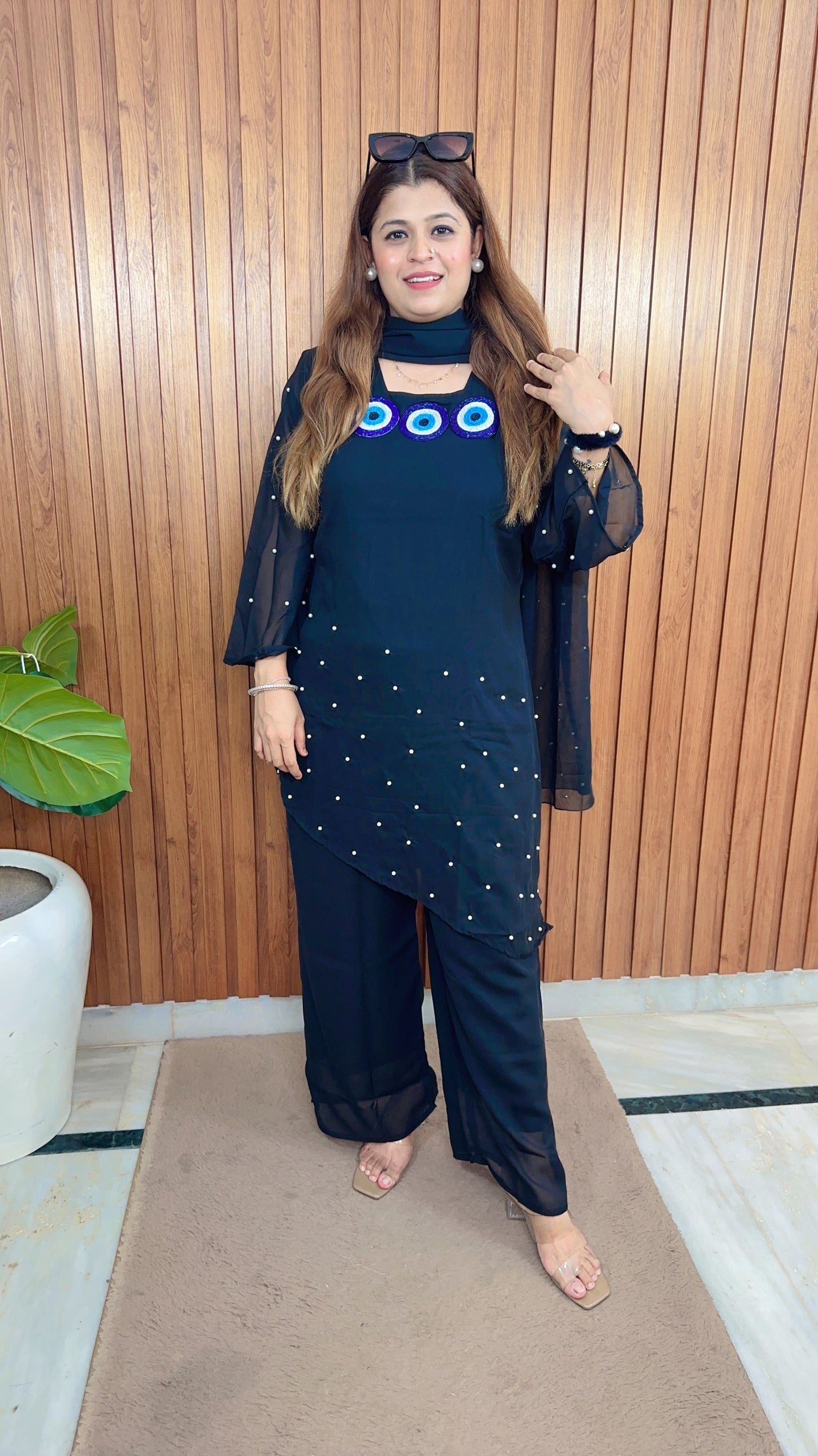 Evil Eye Asymmetrical Suit
