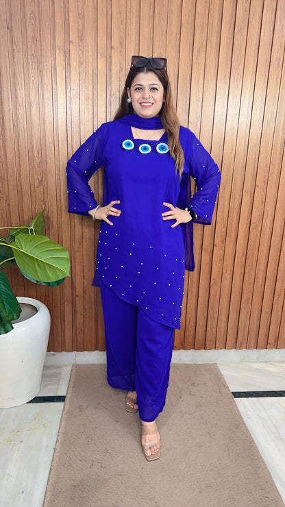 Evil Eye Asymmetrical Suit