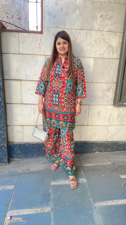 Cotton Block Printed Coord set