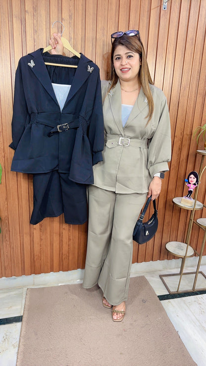 Soha Butterfly Three piece Coord set