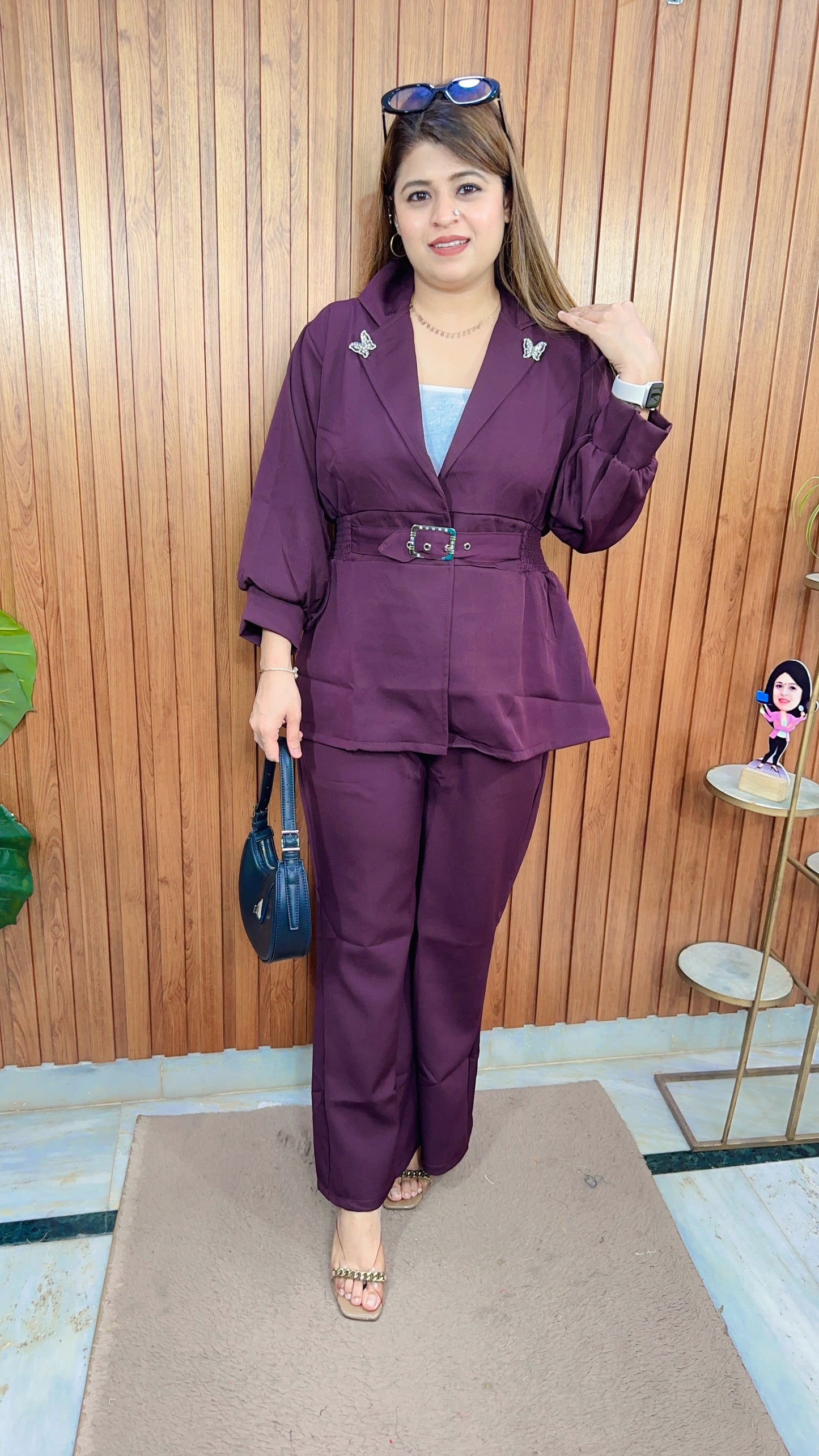 Soha Butterfly Three piece Coord set