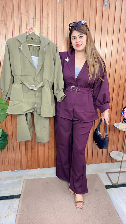 Soha Butterfly Three piece Coord set