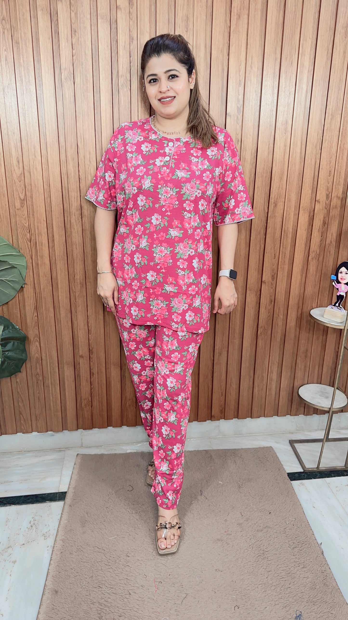 Hosiery Printed Night suit