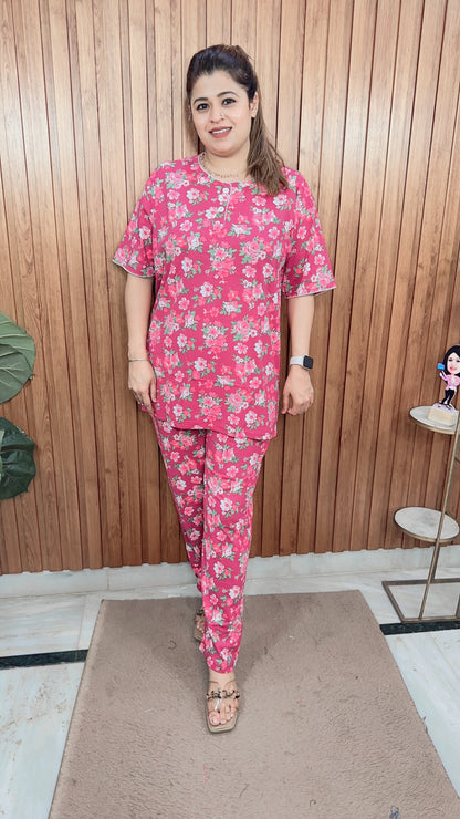 Hosiery Printed Night suit