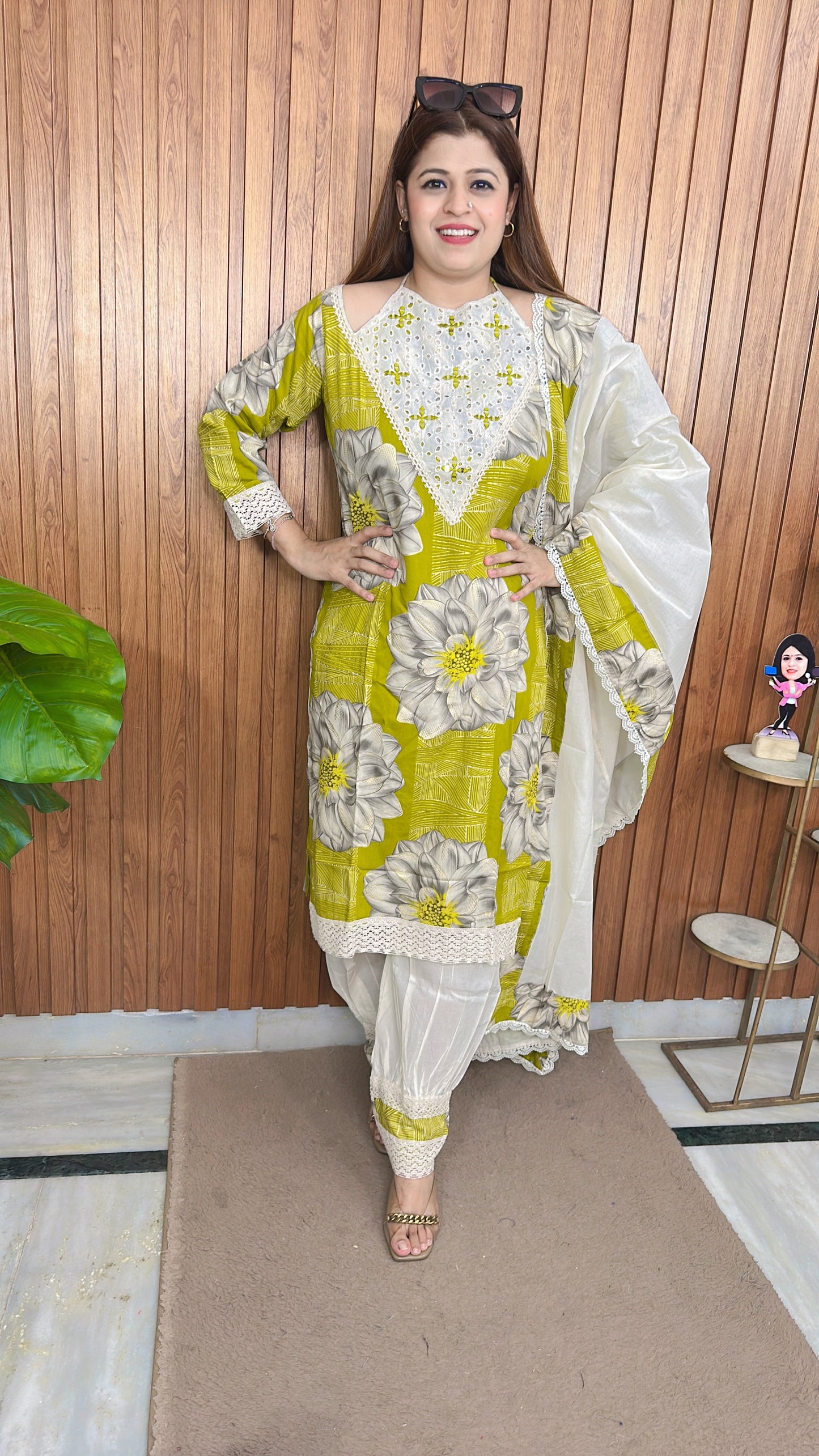 Schifli Halter Neck Cotton suit