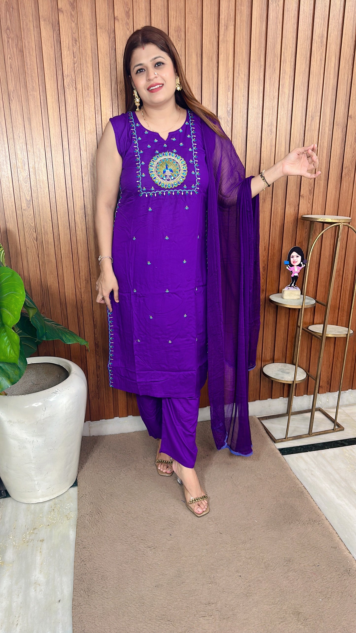 Morpankhi Cotton Suit Set